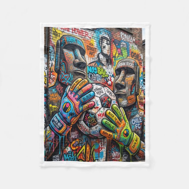 Polaire Couverture de graffiti d'art de rue urbain ADOM (Devant)