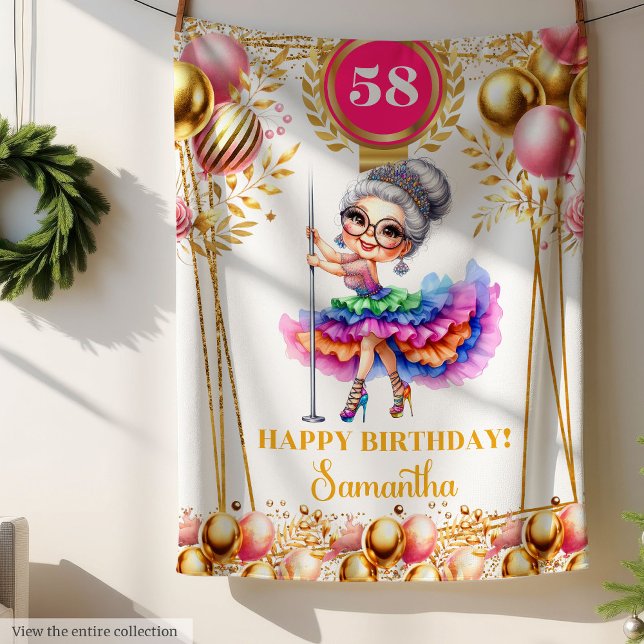 Polaire Couverture de grand-mère personnalisée drôle anniv (Personalized Grandma Blanket Funny Birthday)