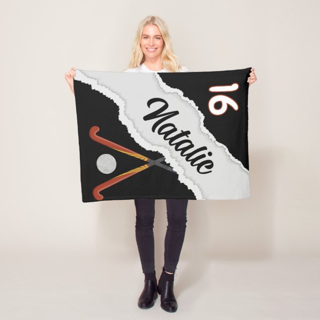 Polaire Couverture de hockey de campagne personnalisée, no (En situation)