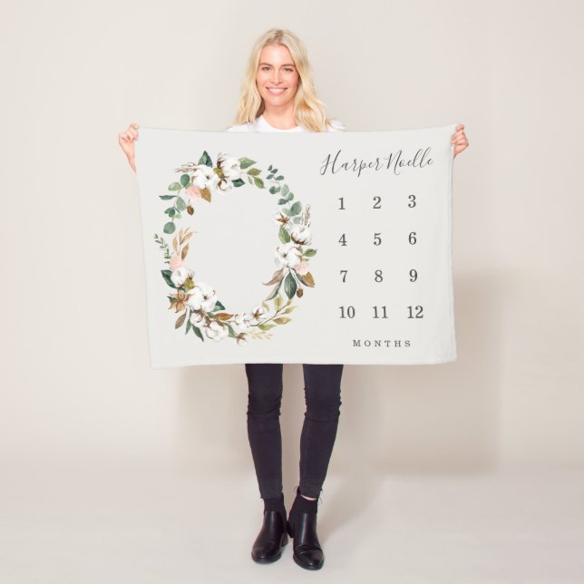 Polaire Couverture de jalon de printemps Florals (En situation)