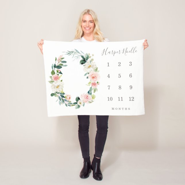 Polaire Couverture de jalon de printemps Florals (En situation)