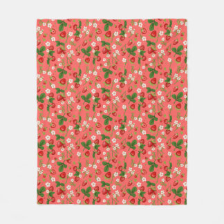 Polaire Couverture de jardin à motif de fraises estivales