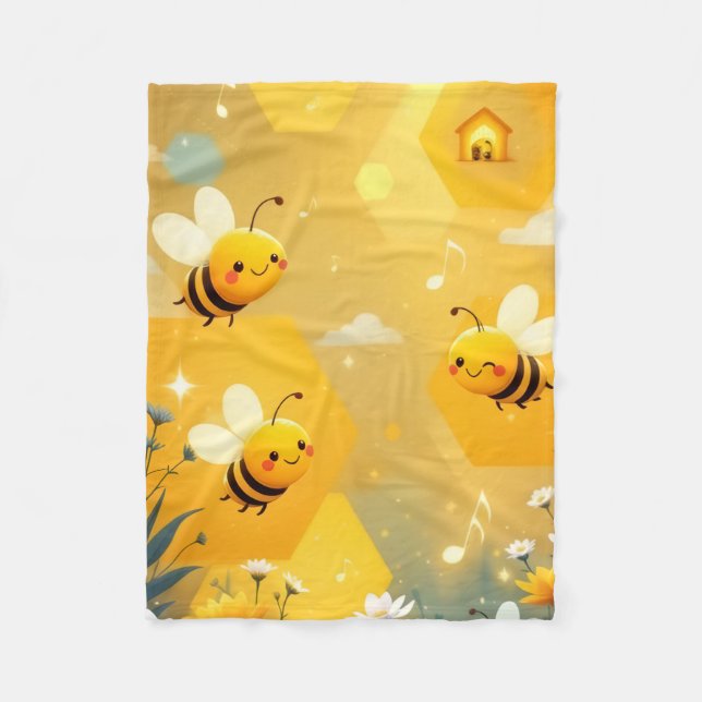 Polaire Couverture de jardin abeille miel confortable (Devant)