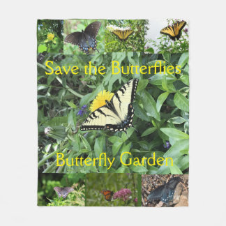 Polaire Couverture de jardin de papillon de queue de tigre