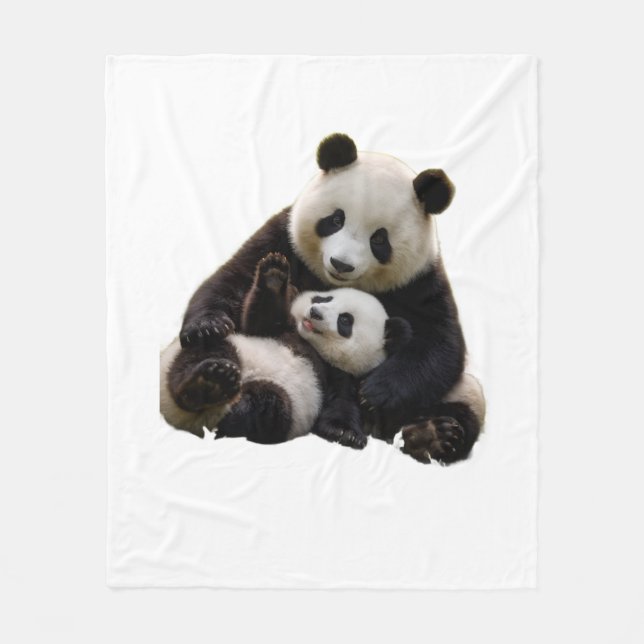 Polaire Couverture de jet ADOM Premium Panda Bear pour nur (Devant)