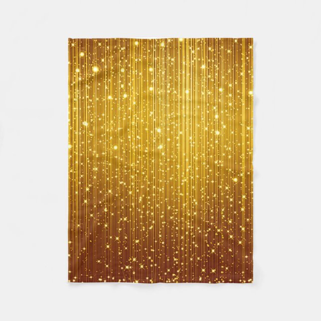 Polaire Couverture de jetée ADOM Golden Glitter Sparkle (Devant)