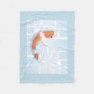 Polaire Couverture de la flanelle de poisson Koi