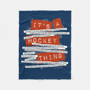 Polaire Couverture de la flotte d'argot de hockey