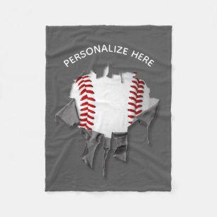 Polaire Couverture de la flotte de baseball déchirée