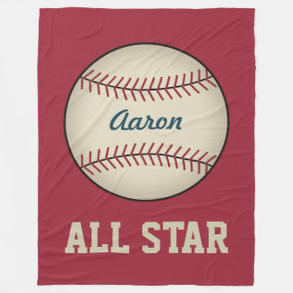 Polaire Couverture de la flotte de baseball Vintage pour e