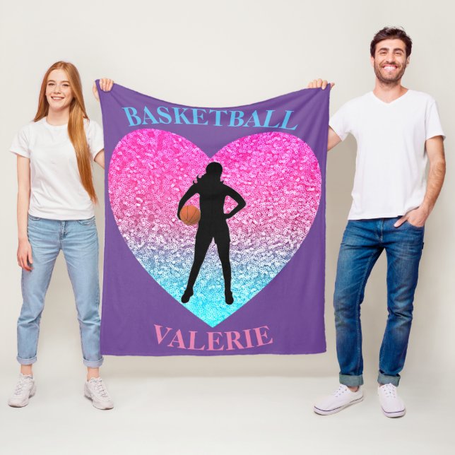 Polaire Couverture de la flotte de basket-ball pour filles (En situation)