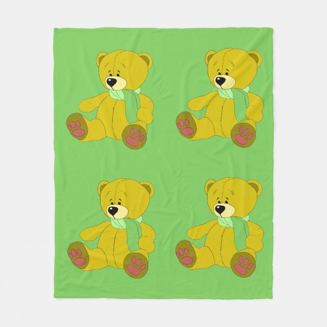 Polaire Couverture de la flotte d'ours en peluche (Devant)