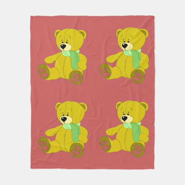 Polaire Couverture de la flotte d'ours en peluche (Devant)