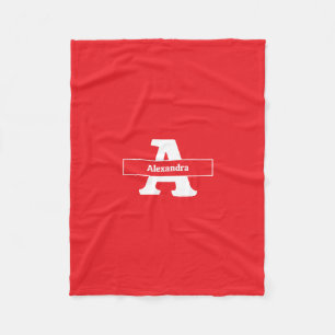 Polaire Couverture de lit de canapé simple moderne rouge a