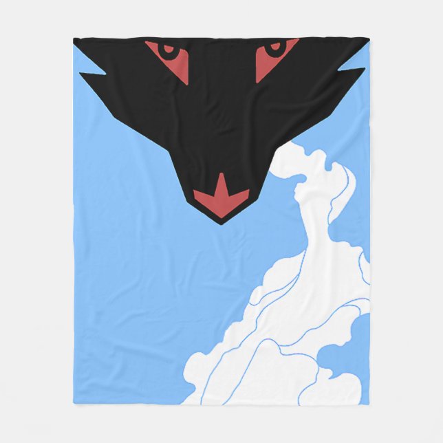 Polaire Couverture de loup de Vape d'amis d'étoile (Devant)