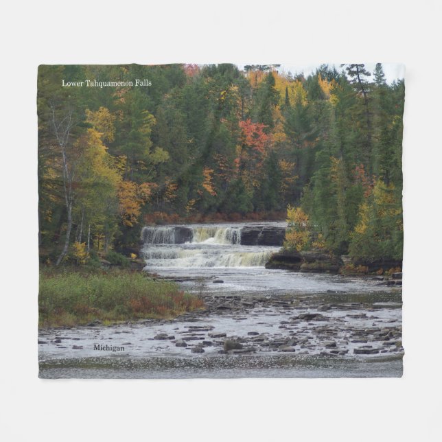Polaire Couverture de Lower Tahquamenon Falls (Devant (Horizontal))