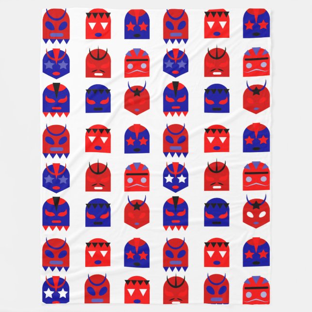 Polaire couverture de masques lucha libre (Devant)