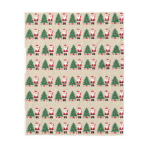 Couverture de Noël confortable avec Père Noël