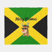 Couverture de Noël des rennes jamaïcains