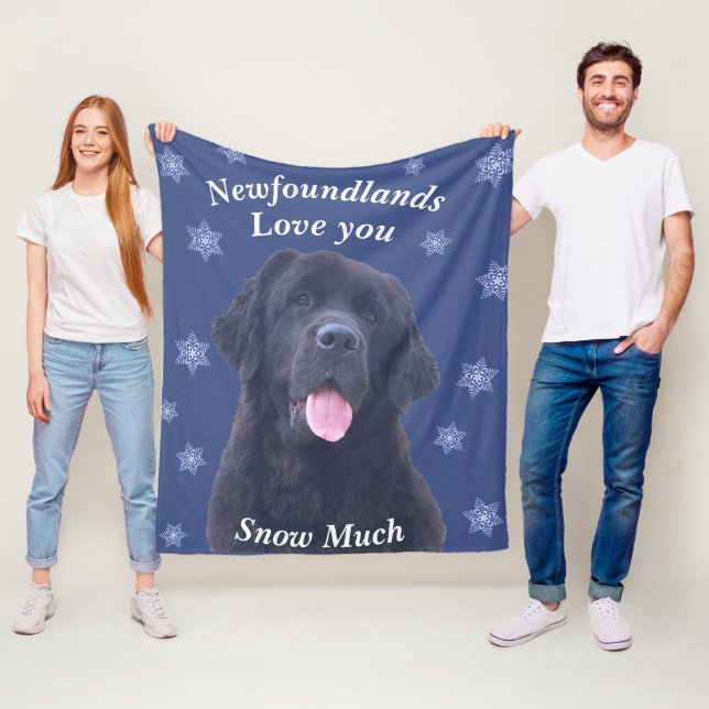 Polaire Couverture de Noël du chien de Terre-Neuve (En situation)