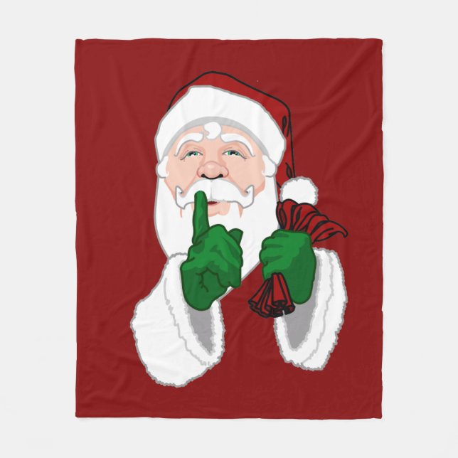 Polaire Couverture de Noël Père Noël Fleece Blanket (Devant)