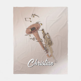 Polaire Couverture de nom personnalisé de trompette, Couve