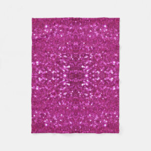 Polaire couverture de paillettes roses