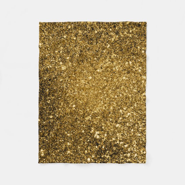 Polaire Couverture de parties scintillantes d'or (Devant)