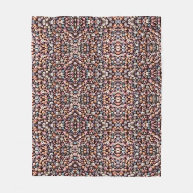 Polaire Couverture de perles en bois pastel (Devant)