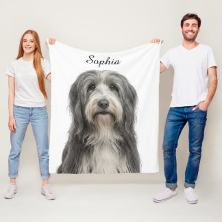 Polaire Couverture de photo de chien personnalisée Colley