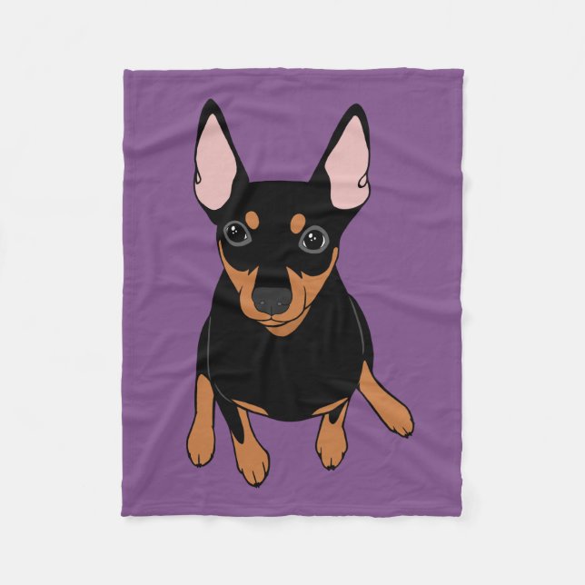 Polaire Couverture de Pinscher miniature de Pin de minute (Devant)