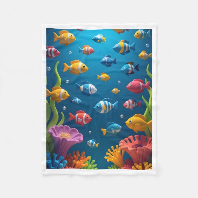 Polaire Couverture de poissons tropicaux sous-marins (Devant)