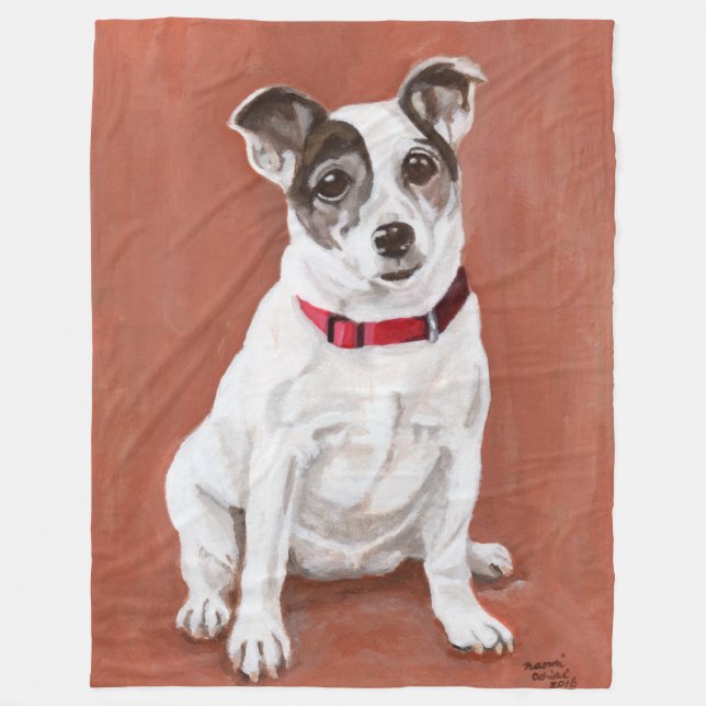 Polaire Couverture de portrait de Jack Russell Terrier (Devant)