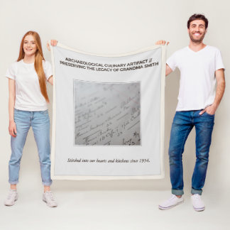 Polaire Couverture de recette familiale manuscrite personn