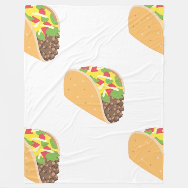 Polaire couverture de taco emoji (Devant)