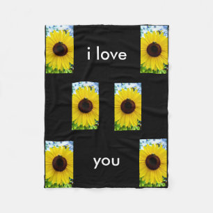 Polaire Couverture de tournesol