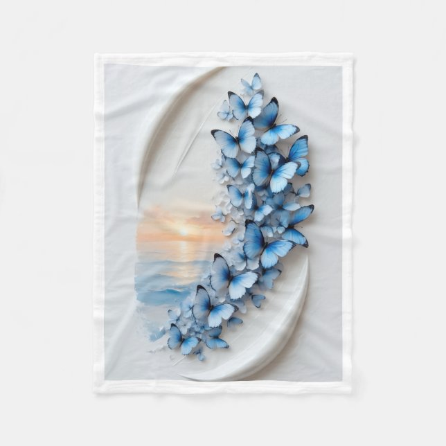 Polaire Couverture de vol de papillon Azure ADOM (Devant)