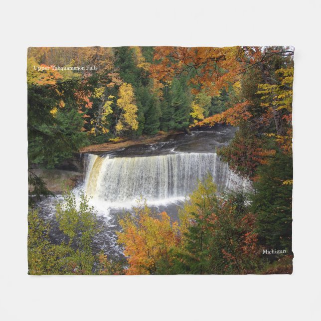 Polaire Couverture des chutes Upper Tahquamenon (Devant (Horizontal))