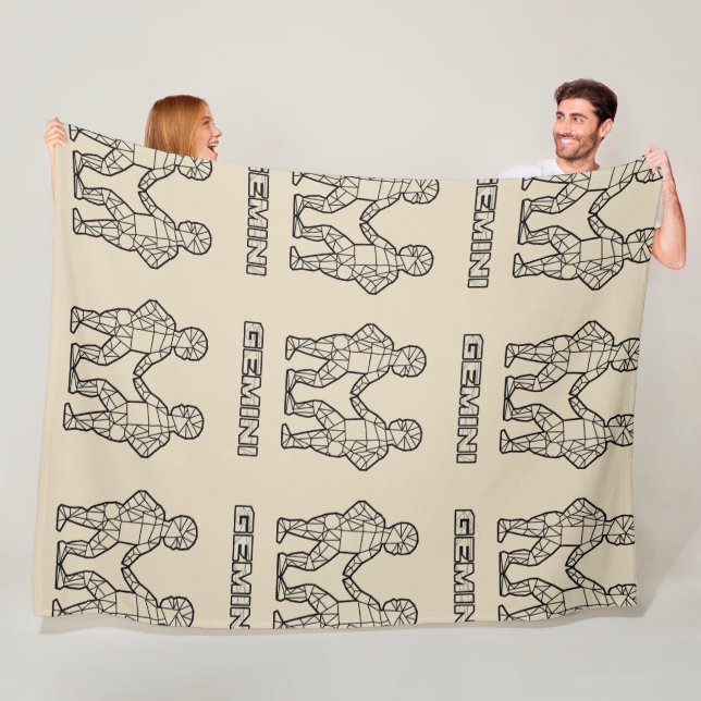 Polaire Couverture des signes Gemini Zodiac (Transparent) (En situation)