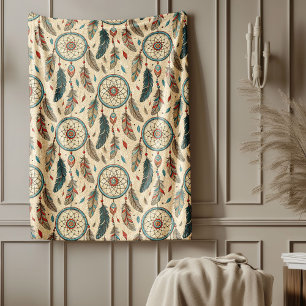 Polaire Couverture d'inspiration autochtone Cosy Heritage