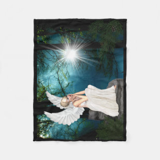 Polaire Couverture d'ouatine d'ange - "la conversation "