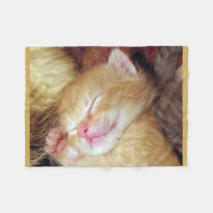 Polaire Couverture d'ouatine de chat de sommeil