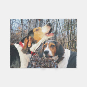 Polaire Couverture d'ouatine de Coonhound de marcheur