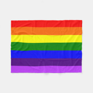 Polaire Couverture d'ouatine de drapeau d'arc-en-ciel