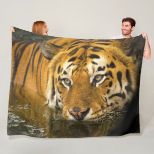 Polaire Couverture d'ouatine de faune de tigre