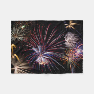 Polaire Couverture d'ouatine de feux d'artifice