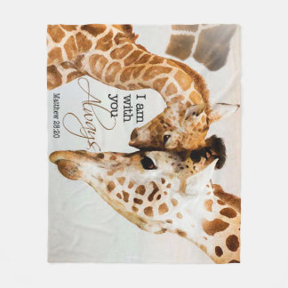 Polaire Couverture d'ouatine de girafe