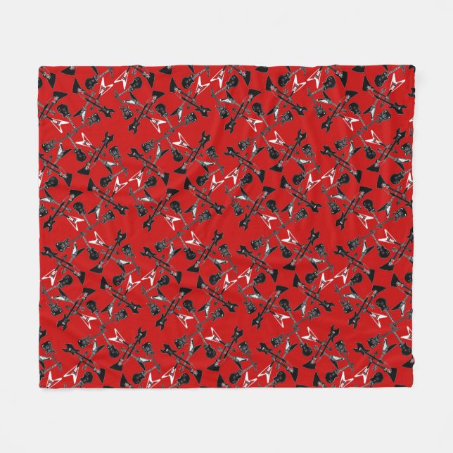 Polaire Couverture d'ouatine de guitares (Devant (Horizontal))