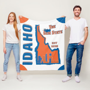 Polaire Couverture d'ouatine de l'Idaho