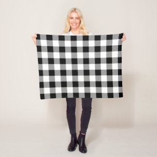 Polaire Couverture d'ouatine de motif de plaid de Buffalo